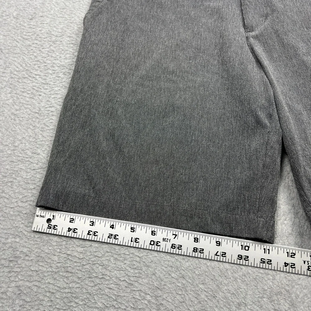 Adidas Crosshatch Shorts Mens 36 Grey Golf Performance Stretch Flat Chino HA1462